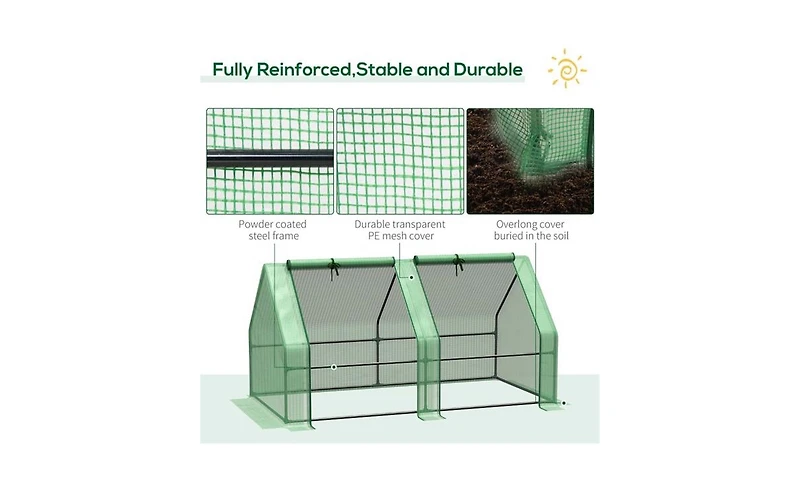 Walk-In Greenhouse for Gardening – Spacious Outdoor Plant Growing Shelter