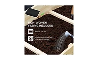 Garden Bed Sturdy Wooden Planter for Healthy Vegetables, Herbs, and Flowers