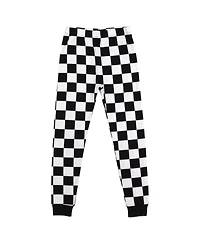 Fast & The Furious Little Boys The Youth Long Sleeve Pajama Set With Checkerboard Design