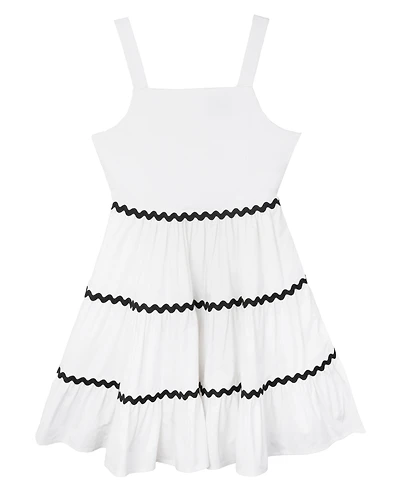 Rare Editions Big Girls Ric-Rac A-Line dress