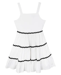 Rare Editions Big Girls Ric-Rac A-Line dress