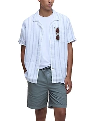 Barbour Men's Garnock Short Sleeve Striped Button-Front Camp Shirt