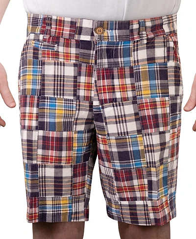 Vintage 1946 Men's Acid Wash Madras 9" Shorts