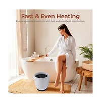 SereneLife Bucket Towel Warmer, 12L, Adjustable Timer, Auto Shut-Off