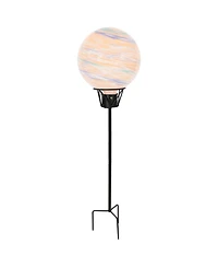 Outdoor In-Ground Steel Gazing Globe Stand - 24" - Black