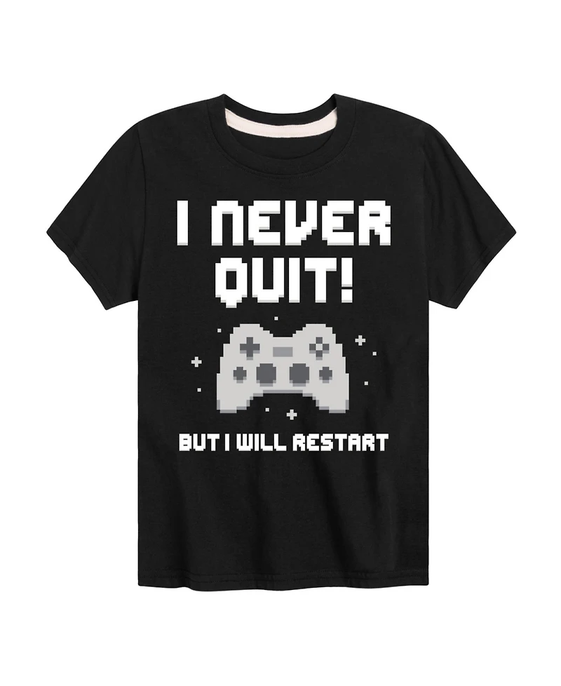 Hybrid Toddler Boys Gamer I Never Quit Graphic T-Shirt