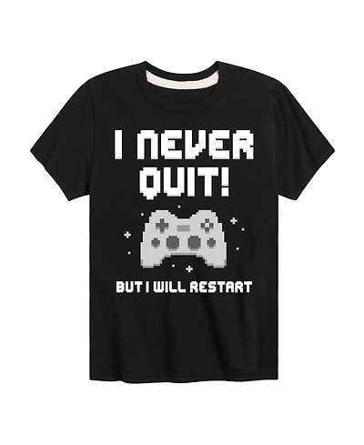Hybrid Toddler Boys Gamer I Never Quit Graphic T-Shirt