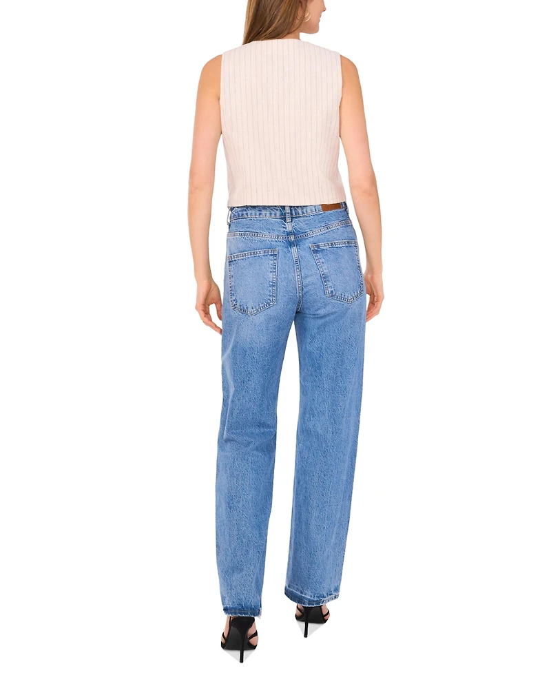 Vince Camuto Women's Pinstriped V-Neck Vest