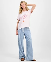 Love Tribe Juniors' Strawberry Shortcake Graphic Print T-Shirt