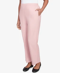 Alfred Dunner Women's Estate of Mind Pull-On Medium Length Pants