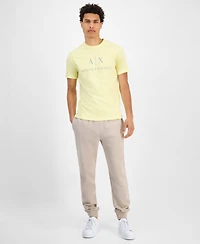 A|X Armani Exchange Men's Slim Fit Short Sleeve Logo Graphic Crewneck T-Shirt