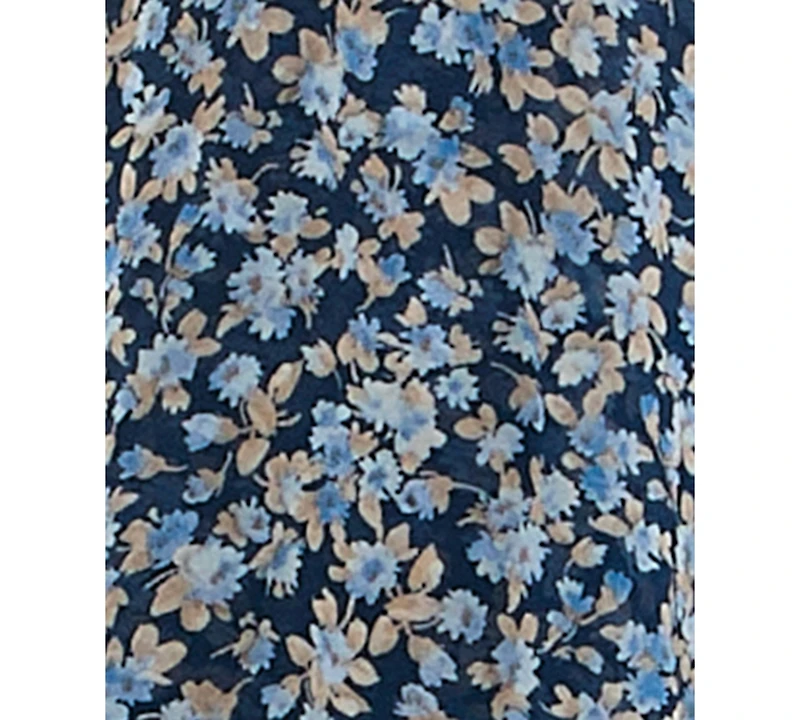 As U Wish Juniors' Molded-Cup Wrap High-Low Fit & Flare Dress