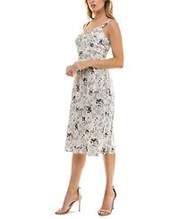 As U Wish Juniors' Wide-Strap Smocked-Back Fit & Flare Dress