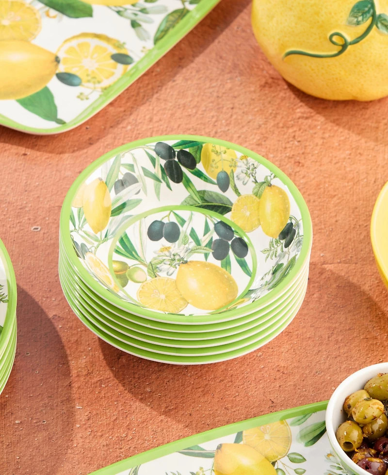 Certified International Limone Melamine 6-Pc. All-Purpose Bowls, Service For 6