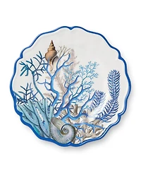 Certified International Blue Lagoon Melamine 4-Pc. Salad Plates, Service For 4