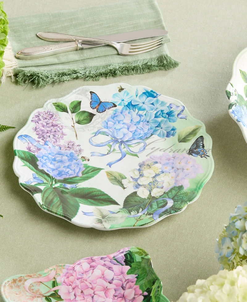 Certified International Garden Path Melamine 4-Pc. Dinner Plates, Service For 4
