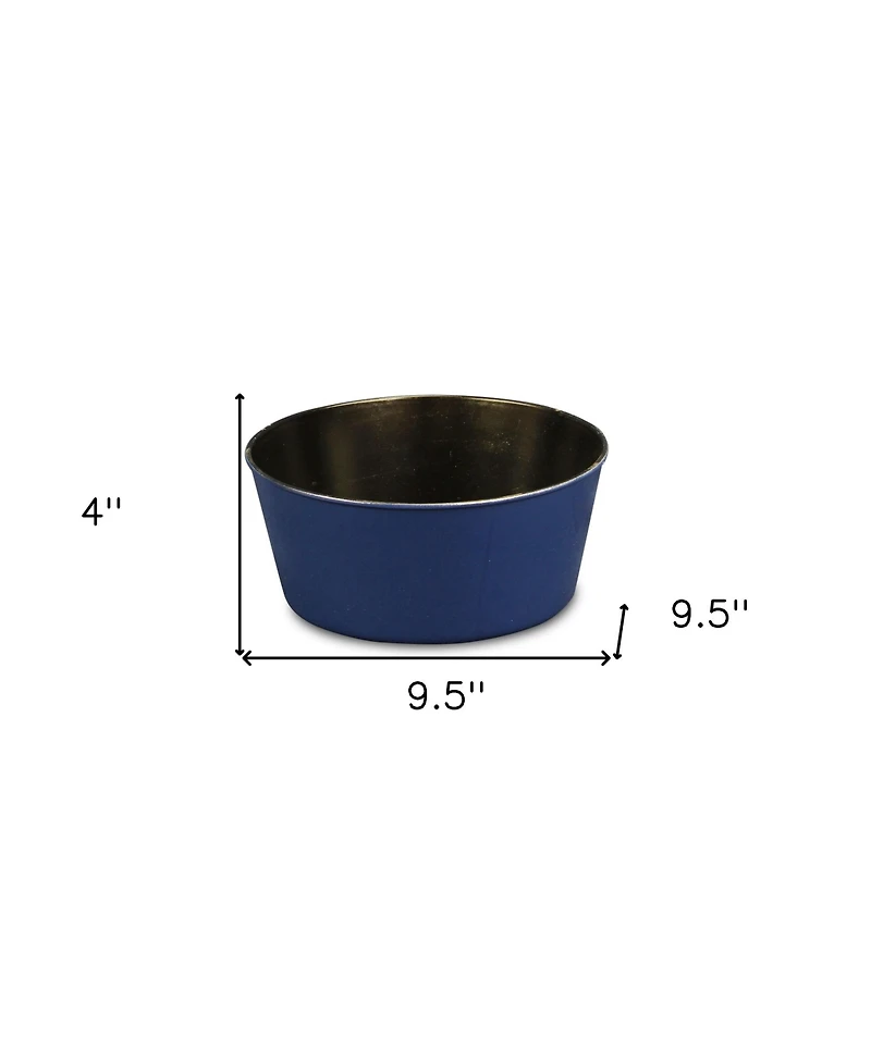 10" Red Recycled Plastic Indoor Outdoor Round Pot Planter