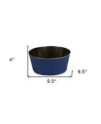 10" Red Recycled Plastic Indoor Outdoor Round Pot Planter