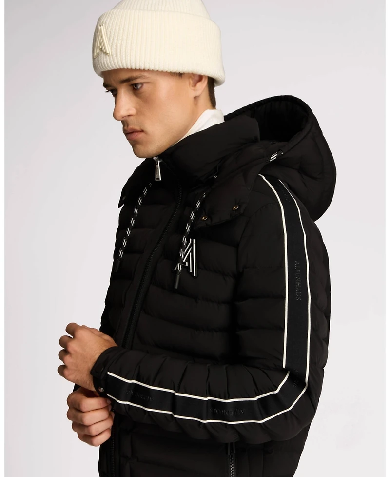 Alpenhaus Men's Uriage Lightweight Bomber Puffer with Removable Hood