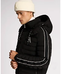 Alpenhaus Men's Uriage Lightweight Bomber Puffer with Removable Hood