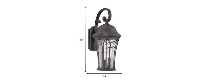 Bronze Tapered Goblet Wall Light