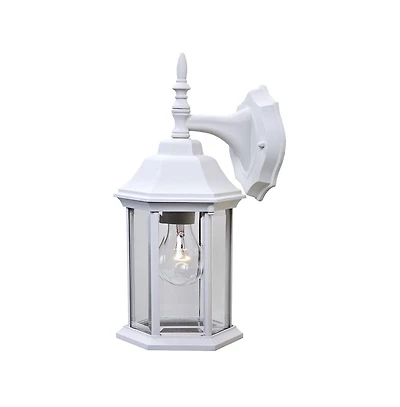 Adjustable Swing Arm Wall Light with Clear Glass Shade for Home Decor