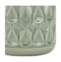 Geometric Ceramic Round Pot Planter – Indoor & Outdoor Decorative Planter