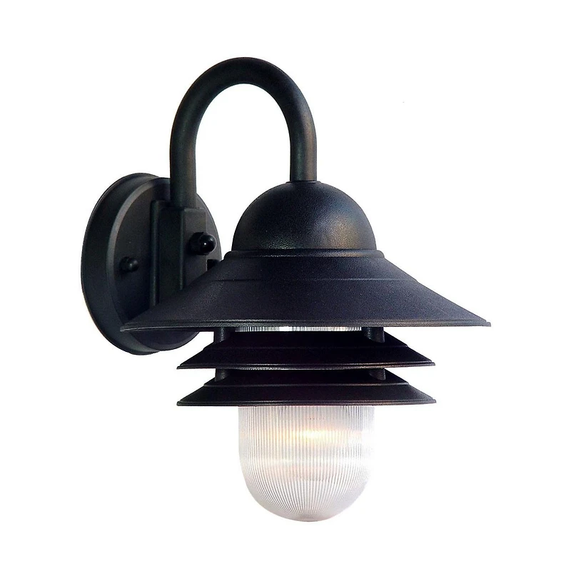 Outdoor Wall Light with Three-Tier Lamp Shade – Stylish Lighting for Exterior Spaces