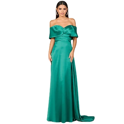 Lara Women's Off Shoulder Satin Dress