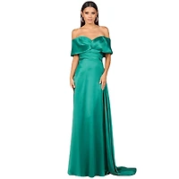 Lara Women's Off Shoulder Satin Dress