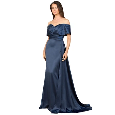 Lara Women's Off Shoulder Satin Dress