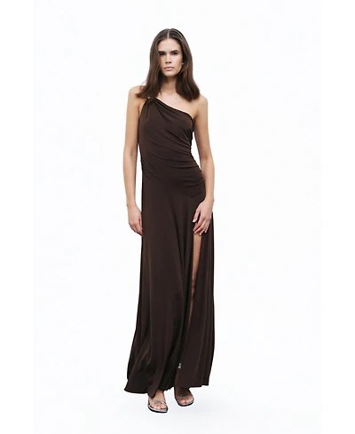 Nocturne Women's One Shoulder Maxi Dress