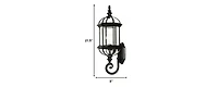Cylindrical Lantern Wall Light for Entryway Hallway or Patio