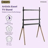 ProMounts Premium Easel Tv Stand Mount for 42"-84" TVs and Holds Up to 99 Lbs