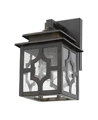 Outdoor Lantern Wall Light Fixture for Porch and Entryway Lighting