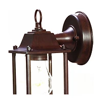 Hanging Glass Lantern Wall Light for Porch and Entryway Decor