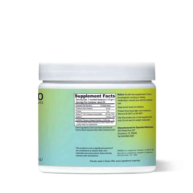 Skin Boost [50-Serves] Collagen Powder Supplement with Verisol Bioactive Hydrolyzed Peptides & Vitamin C to Improve Skin, Hair Nail Health