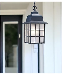 Window Pane Lantern Pendant Light – Decorative Lighting for Indoor & Outdoor Use