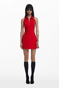 Desigual Women's Short dress with zipper and lapel