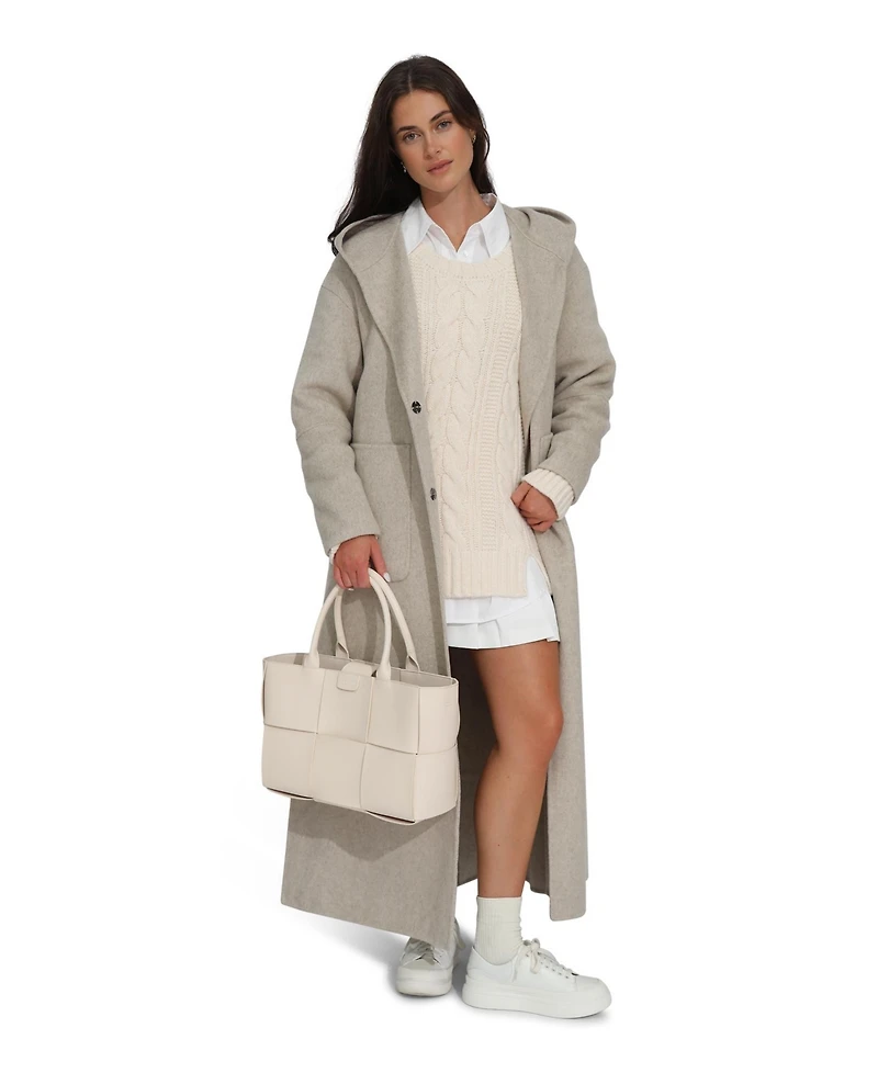 Belle & Bloom Walk My Way Wool Blend Oversized Maxi Coat