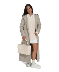 Belle & Bloom Walk My Way Wool Blend Oversized Maxi Coat