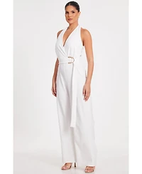 Quiz Women's Scuba Crepe Halter Jumpsuit
