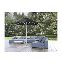 Round Market Patio Umbrella – Polyester Sun Shade for Outdoor Spaces