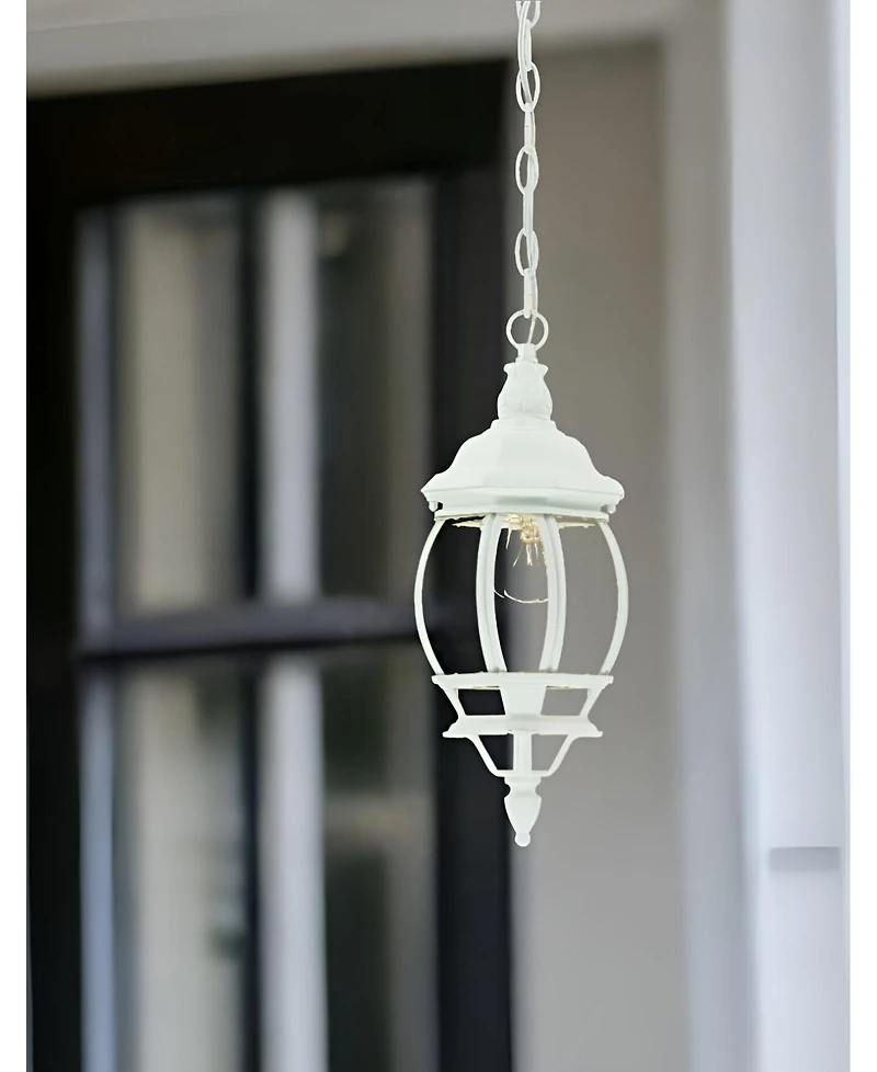White Glass Globe Hanging Light