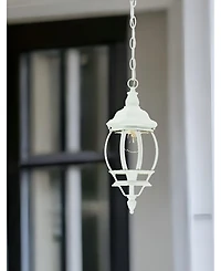 White Glass Globe Hanging Light