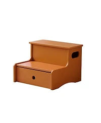Kings Brand Furniture Wooden Toddler Step Stool for Kids with Storage Bedroom, Bathroom & Kitchen
