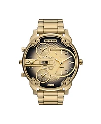 Diesel Men's Mr. Daddy Slim Quartz Three-Hand Date Gold Stainless Steel Watch, 54mm