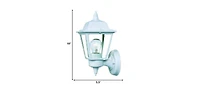 White Cast Aluminum Outdoor Wall Light