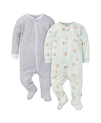 Gerber Baby Girls 2-Pack Sleep 'N Plays, Ponies, 0-3 Months