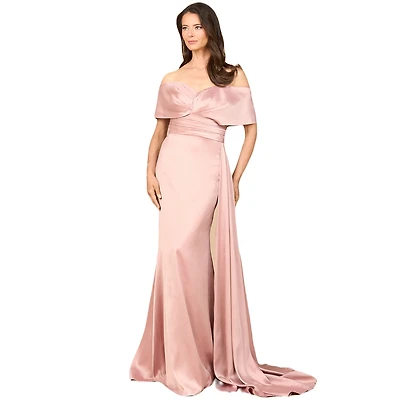 Lara Women's Off Shoulder Satin Dress